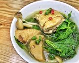 Hình bước làm 8 của món Lẩu gà lá é