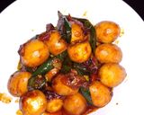 Foto langkah ke 7 dari resep Telur puyuh pedas manis.