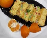 A picture of step 4 of Orange tutti frutti cake.