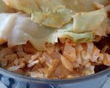 Töltött káposzta kapros-paradicsomos feltéttel, gluténmentesen recept fázis 8 fotója