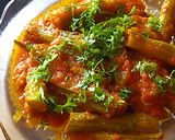 A picture of step 6 of Drumsticks masala.