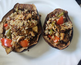 Foto del paso 8 de la receta: Berenjena rellena quinoa y verduras