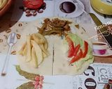 Une image de l'étape 4 de Wrap au poulet grillé à la poêle.
