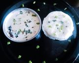 A picture of step 4 of Healthy tasty peanut powder Gujarati farali curry(Kadhi) with Sama rice.