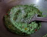 A picture of step 4 of Palak Upma.