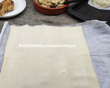 Foto del paso 6 de la receta: Saquitos de hojaldre rellenos de pollo