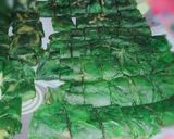 A picture of step 3 of Gram flour Colocasia leave curry.