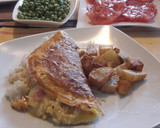 Foto del paso 6 de la receta: Omelette de arroz con queso y jamón