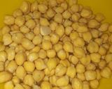 A picture of step 1 of Baked chickpea balls in spinach gravy.