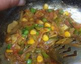 A picture of step 3 of Pasta Butter masala.
