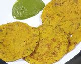 A picture of step 7 of Sweetcorn savory pancakes.