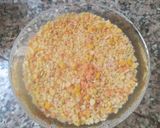 A picture of step 1 of Masala khichdi (Khichdi made with rice, lentils and Spices).