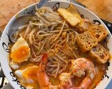 A picture of step 12 of Katong Laksa.