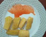 A picture of step 2 of Fried casava#5orlessingredientschallenge#4wkschallenge.