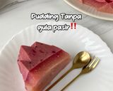 Foto langkah ke 4 dari resep Pudding Lumut Buah Naga Tanpa Gula Pasir Ide Menu Takjil Puasa.