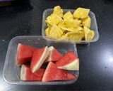 Foto langkah ke 1 dari resep Juice Semangka Nanas.