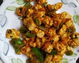A picture of step 1 of Tawa paneer masala sandwich.
