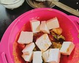A picture of step 1 of Paneer shawarma Tortilla wrap.