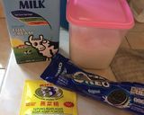 Foto langkah ke 1 dari resep Puding Oreo simple n praktis.