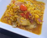 Foto del paso 4 de la receta: Arroz caldoso de verduras con caldo de sobras de pavo asado