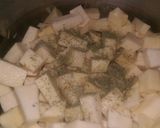 A picture of step 4 of Yam porridge.
