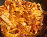 A picture of step 3 of Fettuccine pasta masala.