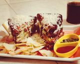 A picture of step 9 of Club Fry Dagwood Sandwich.
