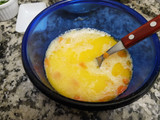 Tortilla con zanahoria y muzzarella