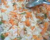 A picture of step 2 of Vegetables Hakka Noodles.