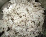 A picture of step 1 of Nariyal ki tikki.