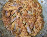 A picture of step 11 of Gutthi vankaya.