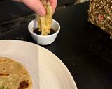A picture of step 5 of Scallion pancakes.