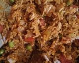 A picture of step 2 of Pav bhaji pulao.