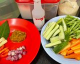 Foto langkah ke 1 dari resep Acar Kuning (Timun, Wortel, Buncis).