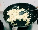 A picture of step 2 of Delicious colorful tasty Gulab Pak with Alum powder.