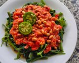 Foto langkah ke 4 dari resep Plecing Kangkung khas Lombok.