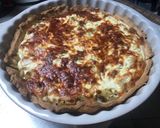 Spárgás francia lepény (quiche) recept fázis 5 fotója
