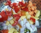 A picture of step 2 of Vegetable Dalia khichdi.