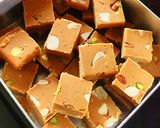 A picture of step 5 of Besan burfi.