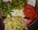 A picture of step 1 of Egg veggie paratha.