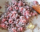 A picture of step 3 of Light Eggplant Mapo with Chili Powder and Mentsuyu.
