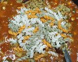 A picture of step 7 of Mexican khichdi.