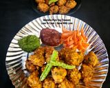 A picture of step 4 of Green Moong dal Pakoda - Mumbai Street Food.
