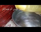 A picture of step 3 of Basbousa.