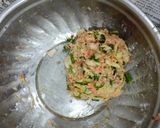A picture of step 1 of Cabbage Manchurian.