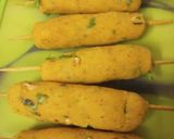 A picture of step 2 of Peanut potato sesame kebab.