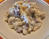 Füstölt sonkás,tormás fusilli recept fázis 5 fotója