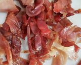 Foto del passaggio 2 della ricetta Pennette 4 formaggi e speck 🥓🧀😋