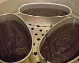 Foto langkah ke 9 dari resep Brownies Ketan Hitam Kukus Topping Green Pea Powder.