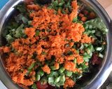 Une image de l'étape 5 de Salade de riz épicée aux légumes et anchois sauce crème.